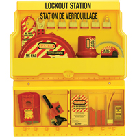 Deluxe Lockout Stations, Aluminum Padlocks, 32 Padlock Capacity, Padlocks Included Quali-T-Solutions