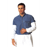 Manchettes, Longueur de 18", Tyvek 400, Blanc Quali-T-Solutions