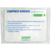 Large Compress Bandage, 15" L x 4-1/2" W Quali-T-Solutions