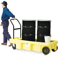 Chariots Poly-Spillcart, 66,5" lo x 29" la x 43,9" h, Cap. de d&eacute;versement 57 gal. US Quali-T-Solutions