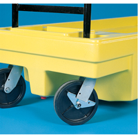 Chariots Poly-Spillcart, 66,5" lo x 29" la x 43,9" h, Cap. de d&eacute;versement 57 gal. US Quali-T-Solutions
