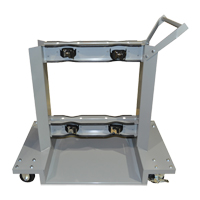 Supports mobiles pour bouteilles, Roues Polyol&eacute;fine, Base de 24" la x 40" lo, 1600 lb Quali-T-Solutions