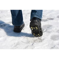Heavy-Duty Anti-Slip Ice Cleats, Steel, Stud Traction, Medium Quali-T-Solutions
