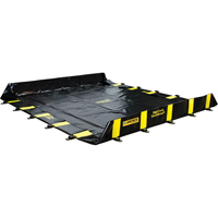 Bermes Rigid-Lock QuickBerm, Capacit&eacute; 745 gal. US, 10' la x 10' lo x 12" h, Paroi &agrave; piquets Quali-T-Solutions