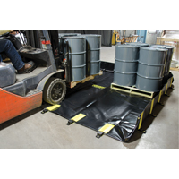 Bermes Rigid-Lock QuickBerm, Capacit&eacute; 745 gal. US, 10' la x 10' lo x 12" h, Paroi &agrave; piquets Quali-T-Solutions