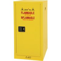 Armoire pour produits inflammables, 16 gal., 1 Porte(s), 23" La x 44" h x 18" p Quali-T-Solutions
