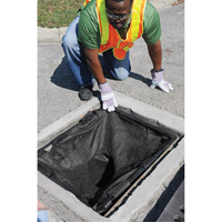Square Ultra-Drain Guard&reg; Catch Basin Insert with Overflow Port, Oil & Sediment, 16" - 28" L x 20" - 36" W Quali-T-Solutions