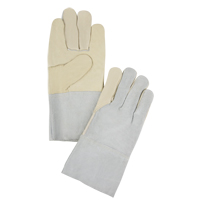 Standard-Duty Work Gloves, X-Large, Grain Cowhide Palm Quali-T-Solutions