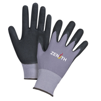 Gants ZX-1 de premi&egrave;re qualit&eacute; compatibles avec les &eacute;crans tactiles, 10/T-Grand, R&ecirc;vetement Nitrile/Mousse de nitrile, Calibre 15, Enveloppe en Nylon Quali-T-Solutions