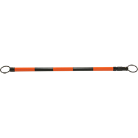 Barre pour c&ocirc;ne de circulation r&eacute;tractable, Longueur d&eacute;ploy&eacute;e de 7' 5'', Noir/Orange Quali-T-Solutions