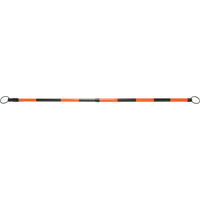 Barre pour c&ocirc;ne de circulation r&eacute;tractable, Longueur d&eacute;ploy&eacute;e de 7' 5'', Noir/Orange Quali-T-Solutions