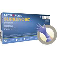 Gants Supreno EC, Petit, Nitrile, 5,5-mil, Sans poudre, Mauve, Classe 2 Quali-T-Solutions
