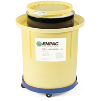 Poly-Collector 66 avec baril en acier, 32,5" dia. x 42" h, Cap. de d&eacute;versement 70 gal. US Quali-T-Solutions