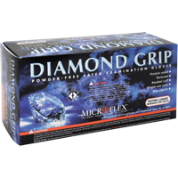 Gants d'examen Diamond Grip, T-petit, Latex, 8 mils, Sans poudre, Naturel, Classe 2 Quali-T-Solutions