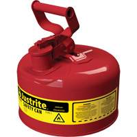 Bidons s&eacute;curitaires, Type I, Acier, 1 gal. US, Rouge, Homologu&eacute; FM/List&eacute; UL/ULC Quali-T-Solutions