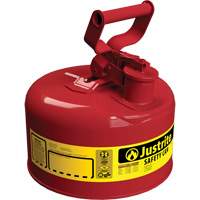 Bidons s&eacute;curitaires, Type I, Acier, 1 gal. US, Rouge, Homologu&eacute; FM/List&eacute; UL/ULC Quali-T-Solutions