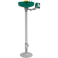 Poste de douche oculaire/faciale Axion, Installation Socle, Bol Plastique Quali-T-Solutions