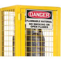 CSA-Compliant Gas Cylinder Safety Cabinet, 2 Cylinder Capacity, 17" W x 17" D x 69" H, Yellow Quali-T-Solutions