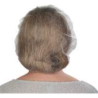 Bonnets bouffants non tiss&eacute;s, Polypropyl&egrave;ne, 21"/Grand, Blanc Quali-T-Solutions