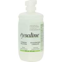 Saline Eyewash Bottles, Full Bottle, 16 oz. Quali-T-Solutions