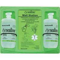 Saline Eyewash Wall Station, Double Quali-T-Solutions