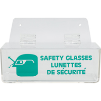 Distributeur de lunettes de s&eacute;curit&eacute; avec couvercle Quali-T-Solutions