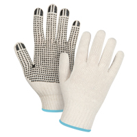 Gants l&eacute;gers tricot&eacute;s &agrave; pois, Poly/coton, Un c&ocirc;t&eacute;, Calibre 7, T-Grand Quali-T-Solutions