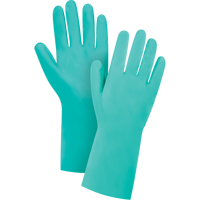 Diamond-Grip Chemical-Resistant Gloves, Size 11, 13" L, Nitrile, Flock-Lined Inner Lining, 15-mil Quali-T-Solutions