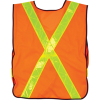 Veste de s&eacute;curit&eacute; d'usage standard, Orange haute visibilit&eacute;, Moyen, Polyester Quali-T-Solutions