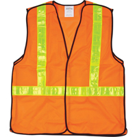 Veste de s&eacute;curit&eacute; pour la circulation d&eacute;tachable en cinq points, Orange haute visibilit&eacute;, Moyen, Polyester Quali-T-Solutions