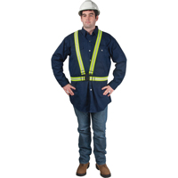 Harnais de s&eacute;curit&eacute; d'usage standard, Jaune lime haute visibilit&eacute;, Couleur r&eacute;fl&eacute;chissante Argent, Moyen Quali-T-Solutions