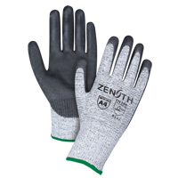 Gants &eacute;lastiques sans coutures r&eacute;sistants &agrave; la coupe, Taille Moyen/8, Calibre 13, Rev&ecirc;tement Polyur&eacute;thane, Enveloppe en PEHP, ANSI/ISEA 105 niveau 4/EN 388 niveau 5 Quali-T-Solutions