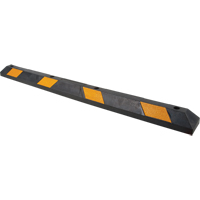 Butoir pour espace de stationnement, Caoutchouc, 6' l, Noir/Jaune Quali-T-Solutions