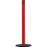Syst&egrave;me Advance TensaBarrier - Poteau r&eacute;cepteur, Hauteur de 36", Rouge Quali-T-Solutions