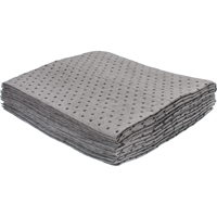 Premium Bonded Sorbent Pads, Universal, 15" x 17", 8 gal. Absorbancy Quali-T-Solutions