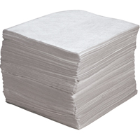 Premium Meltblown Sorbent Pads, Oil Only, 15" x 17", 30 gal. Absorbancy Quali-T-Solutions
