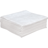 Feuilles absorbantes antistatiques de premi&egrave;re qualit&eacute;, Huile seulement, 30" x 30", 55 gal. d'absorption Quali-T-Solutions