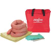 Trousse &eacute;conomique de lutte contre les d&eacute;versements, Mati&egrave;res dangereuses, Sac, Absorbance de 5 gal. US Quali-T-Solutions