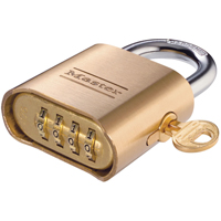 Cl&eacute; de contr&ocirc;le pour cadenas &agrave; combinaison r&eacute;glable en laiton Quali-T-Solutions