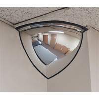 Miroir en d&ocirc;me 90°, Quart de d&ocirc;me, Dessus ouvert, Diam&egrave;tre 20" Quali-T-Solutions