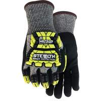 Gants antichocs Stealth Hellcat, Petit, Paume en PEHP, Poignet Poignet en tricot Quali-T-Solutions