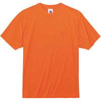 GloWear 8089 Non-Certified T-Shirt, Polyester, Small, High Visibility Orange Quali-T-Solutions