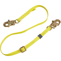 Longe de positionnement r&eacute;glable &agrave; sangle, 1 branches, 6', Classe CSA B, Polyester Quali-T-Solutions