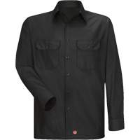Chemise &agrave; manches longues en tissu ind&eacute;chirable, Hommes, 3T-Grand, Noir Quali-T-Solutions