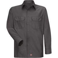 Chemise &agrave; manches longues en tissu ind&eacute;chirable, Hommes, 3T-Grand, Charbon Quali-T-Solutions