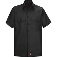 Chemise &agrave; manches courtes en tissu ind&eacute;chirable, Hommes, 3T-Grand, Noir Quali-T-Solutions