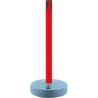 Tensabarrier ext&eacute;rieur - poteaux r&eacute;cepteurs, Hauteur de 37", Rouge Quali-T-Solutions