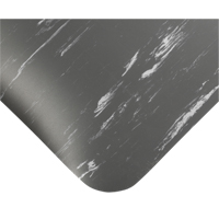 Tapis antimicrobiens Tile-Top Select no 494, Lisse, 2' x 10' x 1/2", Charbon, PVC Quali-T-Solutions