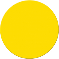 Marqueurs all&eacute;g&eacute;e/5S Armor Stripe, Cercle, 6" lo x 6" la, Jaune, Plastique Quali-T-Solutions