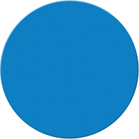 Marqueurs all&eacute;g&eacute;e/5S Armor Stripe, Cercle, 6" lo x 6" la, Bleu, Plastique Quali-T-Solutions